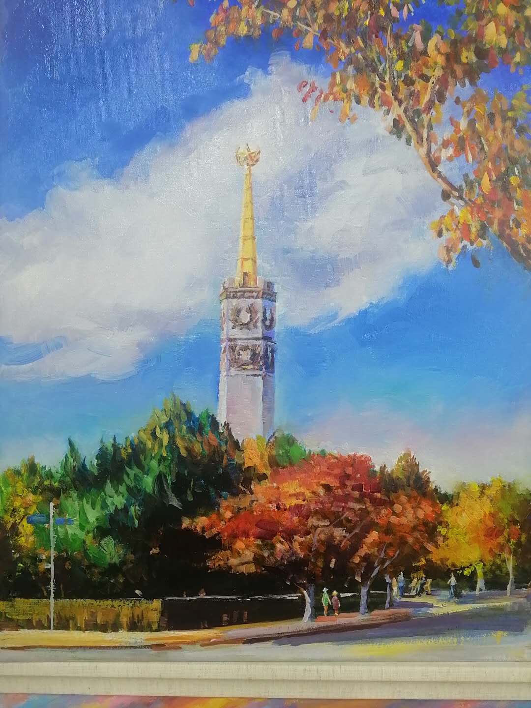 细腻心品看过您的多幅风景画作品,这些旅顺的地标建筑和风景融和得