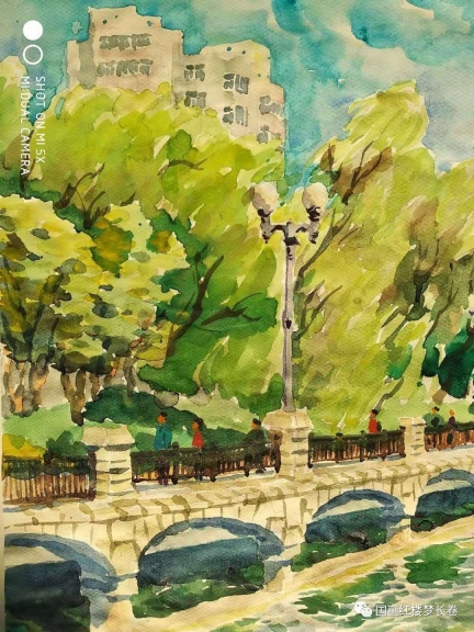 高艺斌绘画作品之 (三)——色彩写生 大连儿童公园