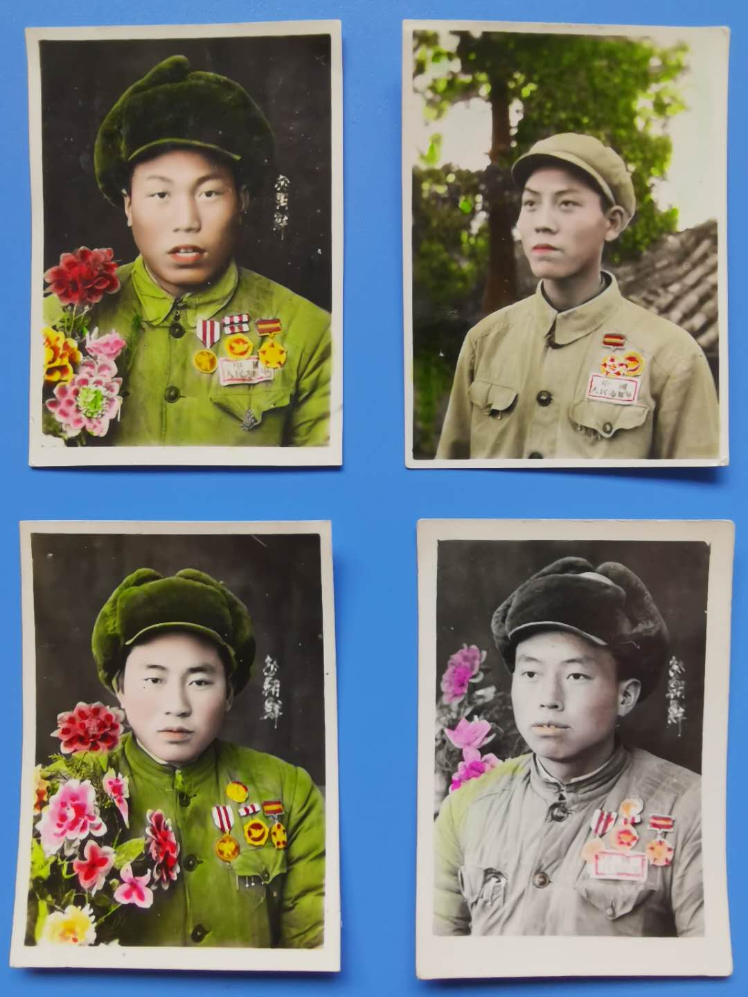 右上角的人经资料照片比对,是反坦克英雄胡连,时任20师612团3营机炮连