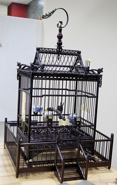 老红木宫殿式画眉笼.JPG